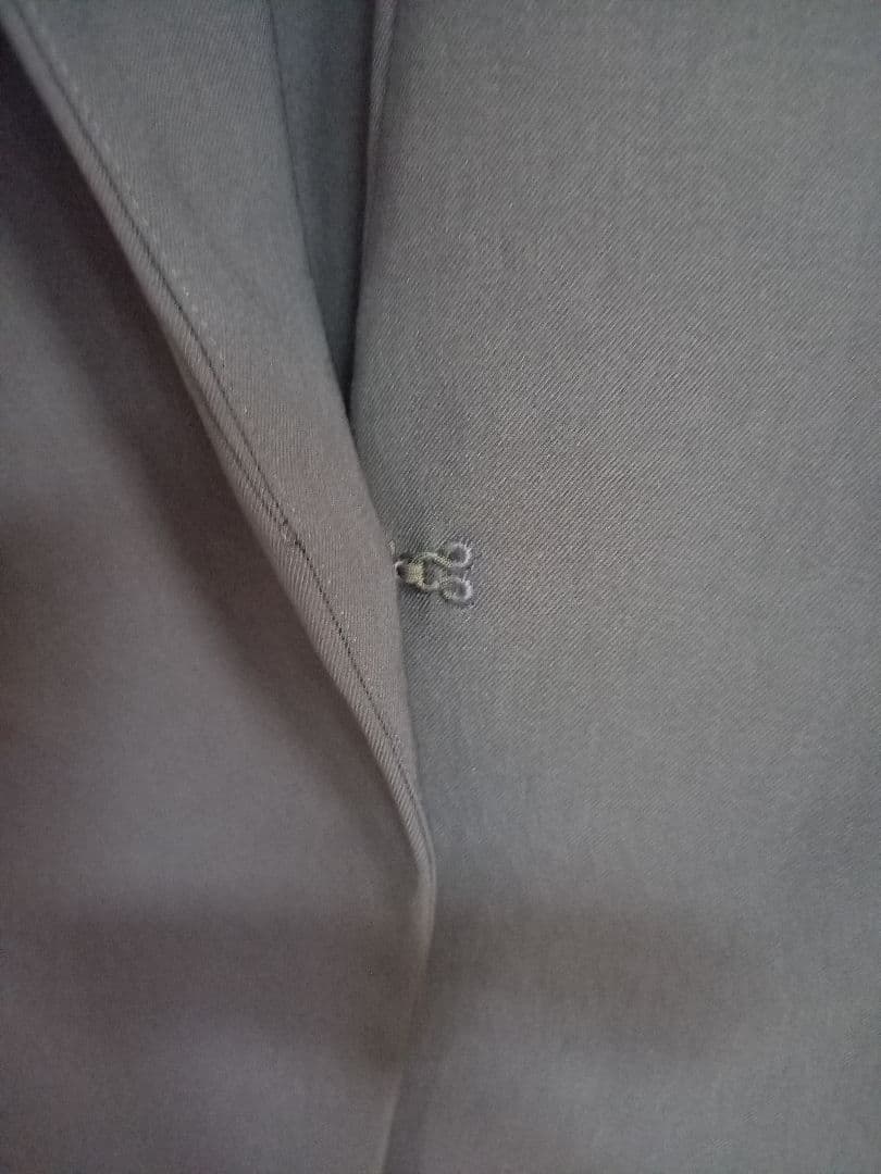 UNTITLEDノーカラージャケット パンツ スーツ 大きいサイズ42　手洗い