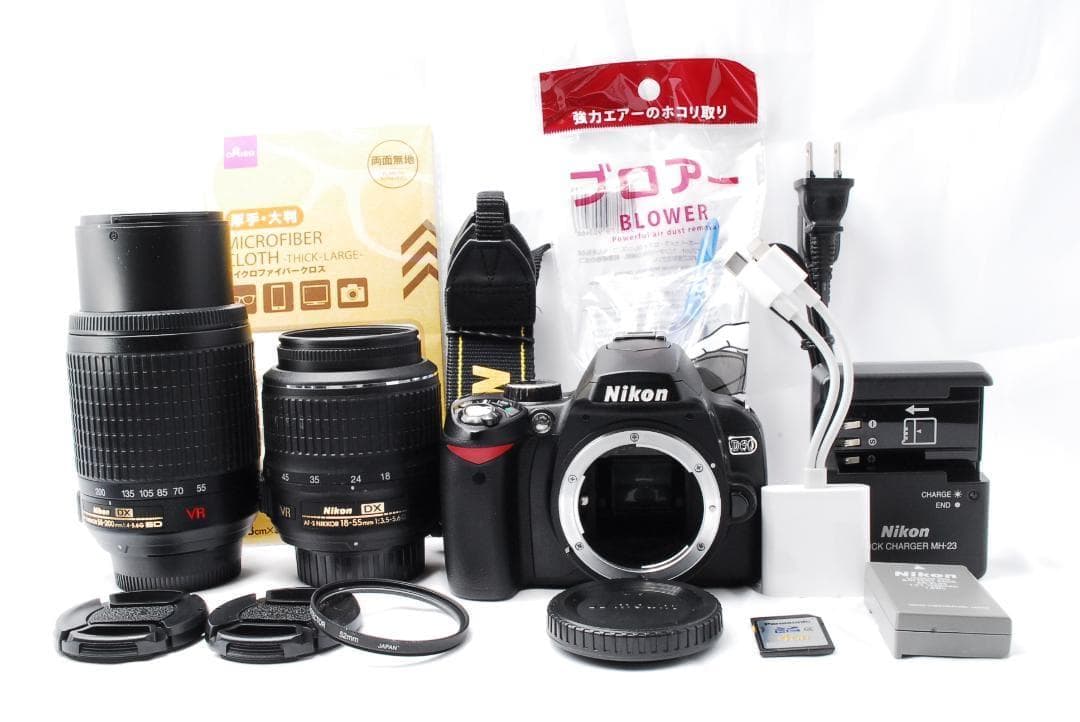 一眼レフデビューに✨Nikon D60 ダブルレンズセット スマホ転送 バッグ付