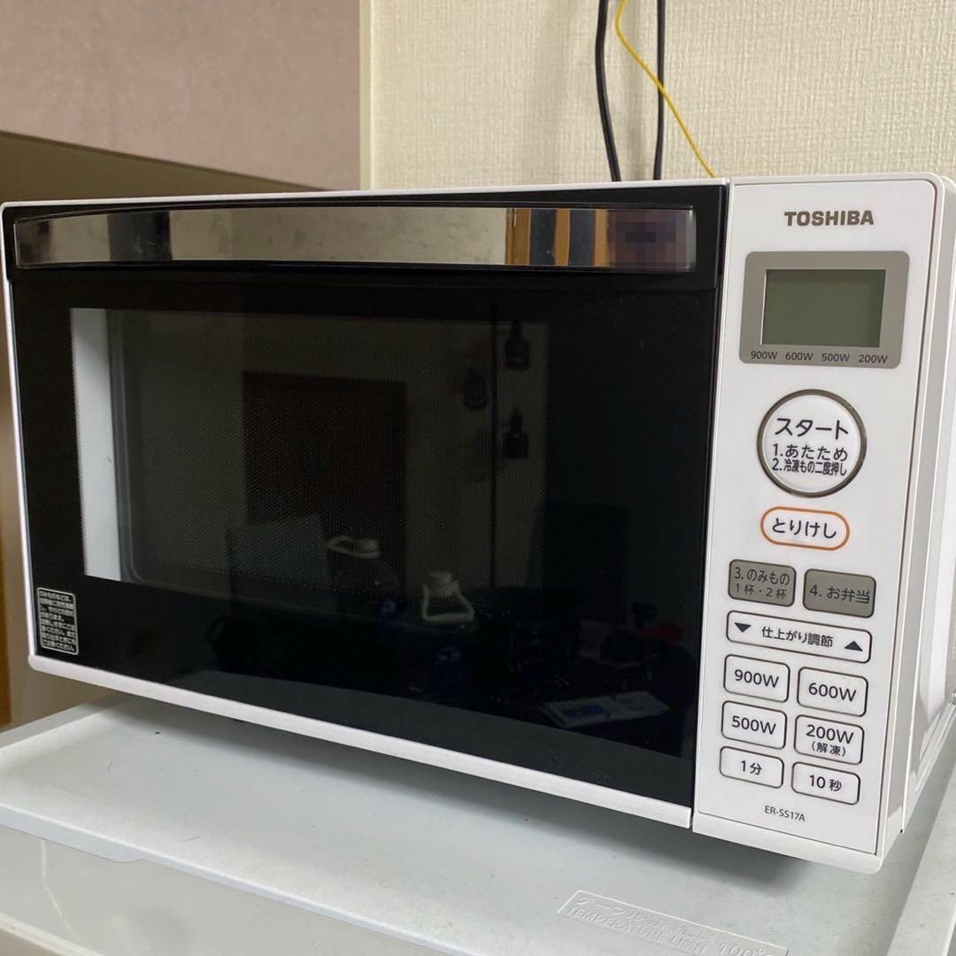 TOSHIBA東芝電子レンジ ER-SS17A(W) 2019年製　ホワイト美品