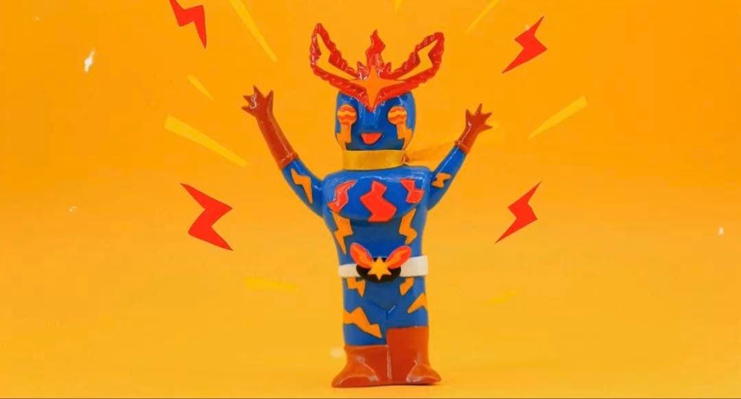 イナズマン　パチ　インディーズ　ソフビ　検)swimmydesignlab