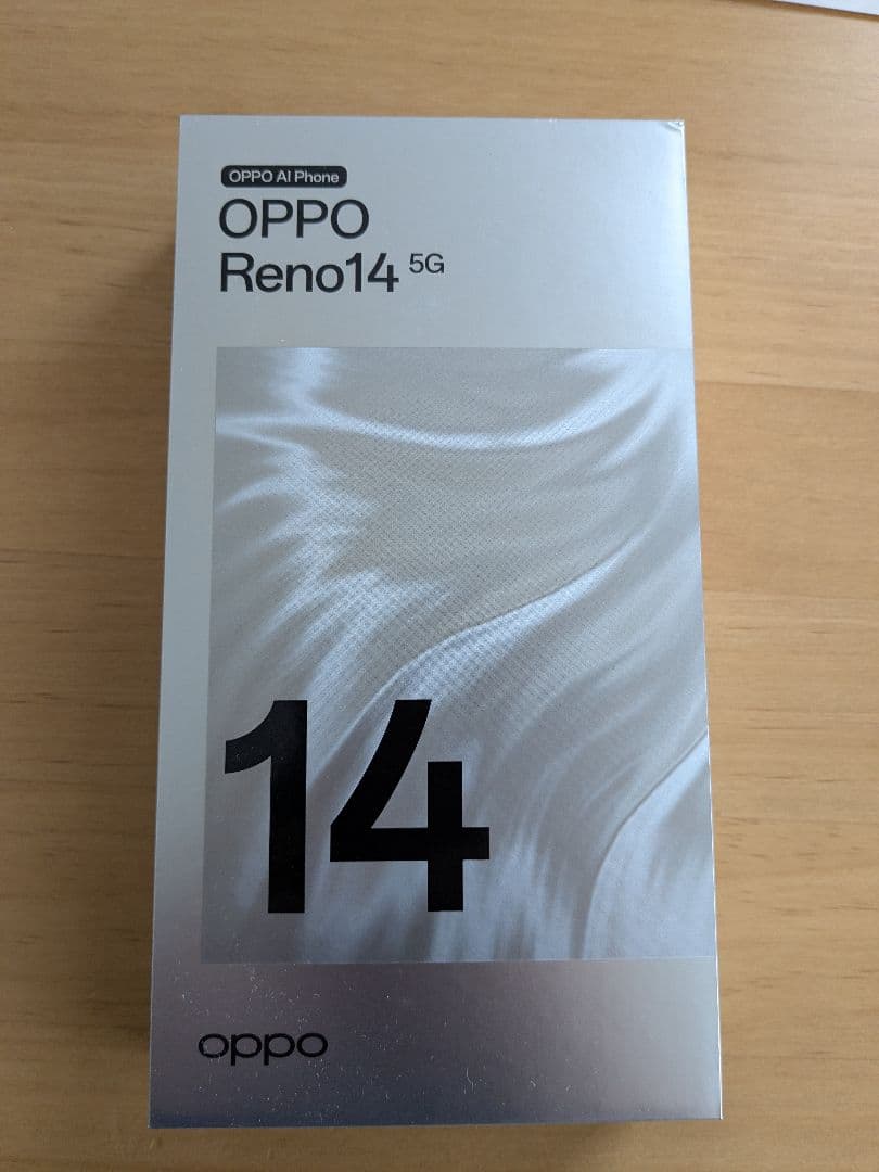 【未使用品】OPPO Reno14 5G SIMフリー ルミナスグリーン