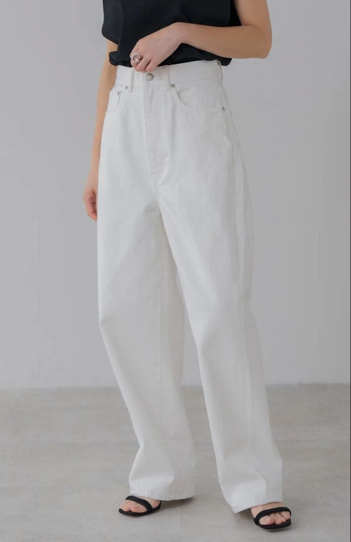 【新品タグ付】regleamリグリームカーブワイドデニムS