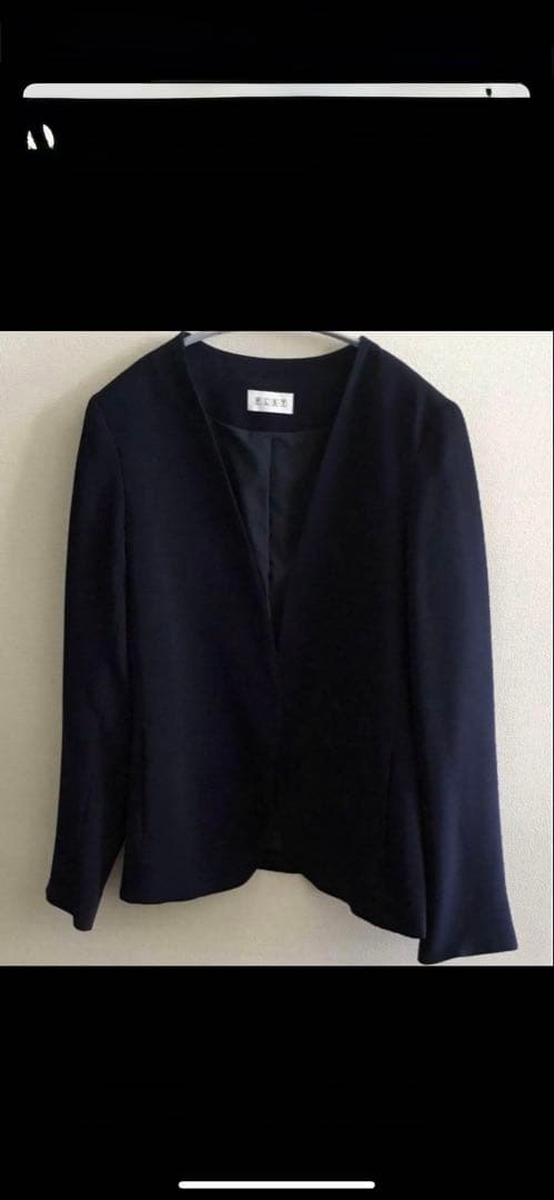 プラステ　PLST トリアセブレンド　パンツスーツ　Mサイズ　ネイビー