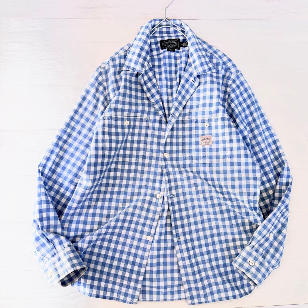 ポロカントリー 復刻 長袖チェックシャツ RRL