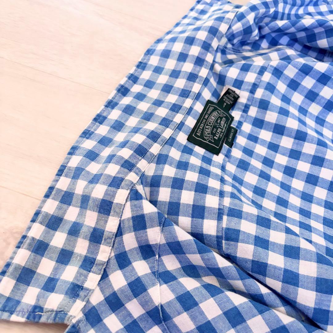 ポロカントリー 復刻 長袖チェックシャツ RRL