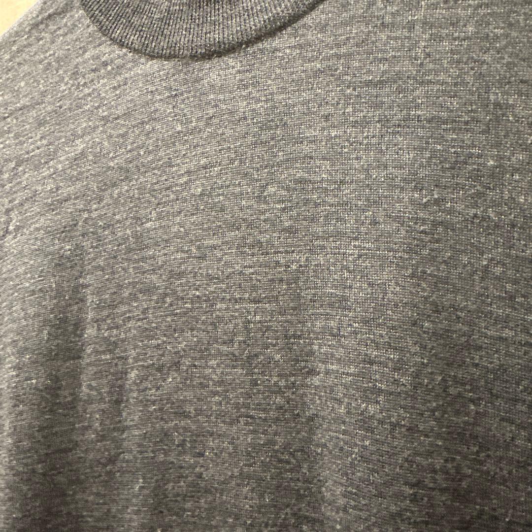 john smedley チャコールグレー モックネック ニット　size S