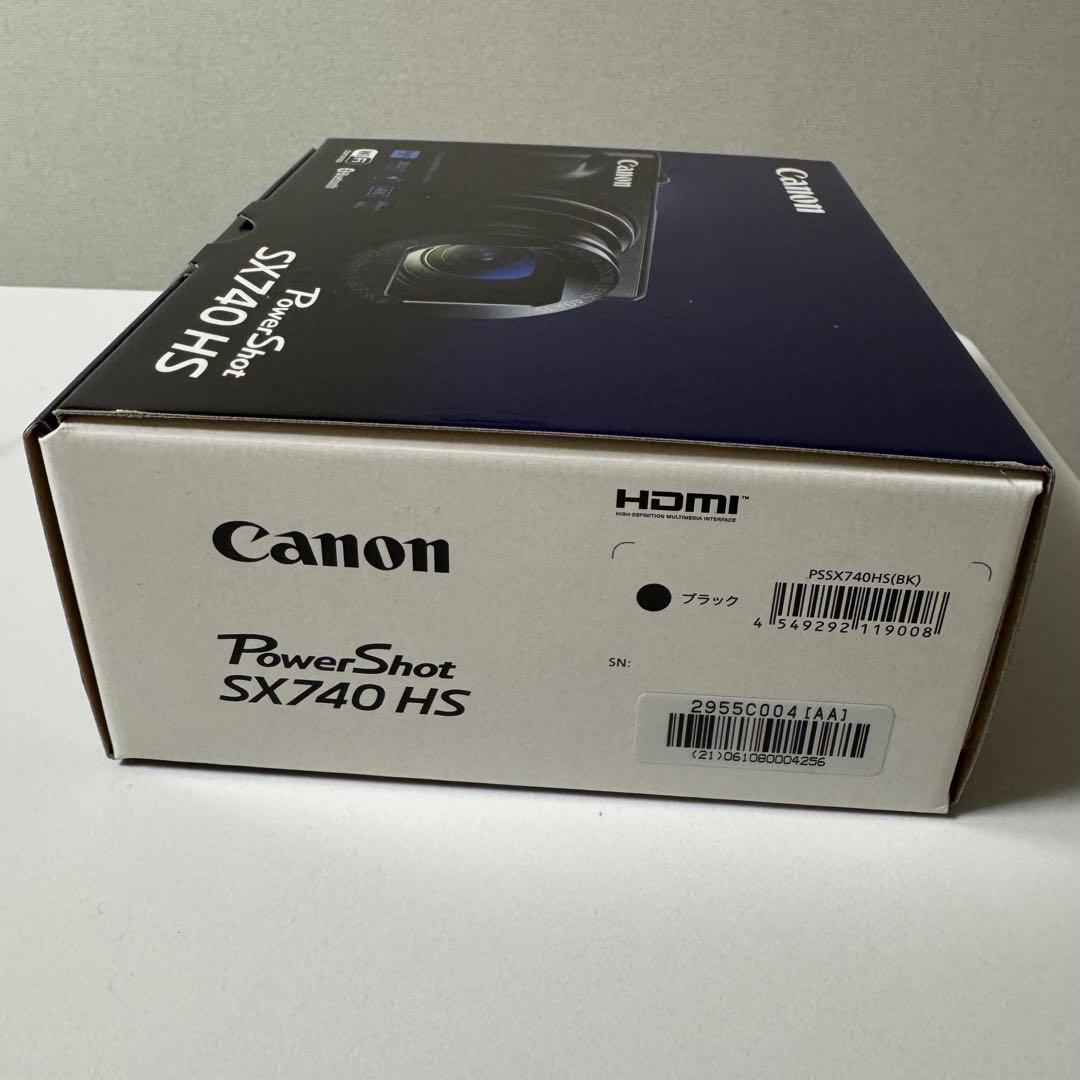 【新品未開封】Canon PowerShot SX740HS ブラック 保証書有