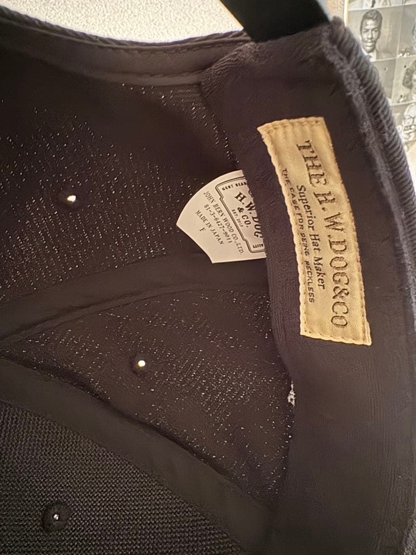 H.W. DOG & CO. DELUXE ベースボールキャップ ブラック