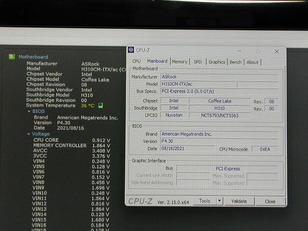 ジャンクマザボ　ASROCK　H310CM-ITX-ac　LGA1151