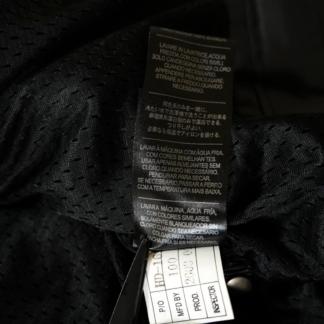 【美品】ハーレーダビッドソン　ビッグロゴ刺繍レザージャケット　XL