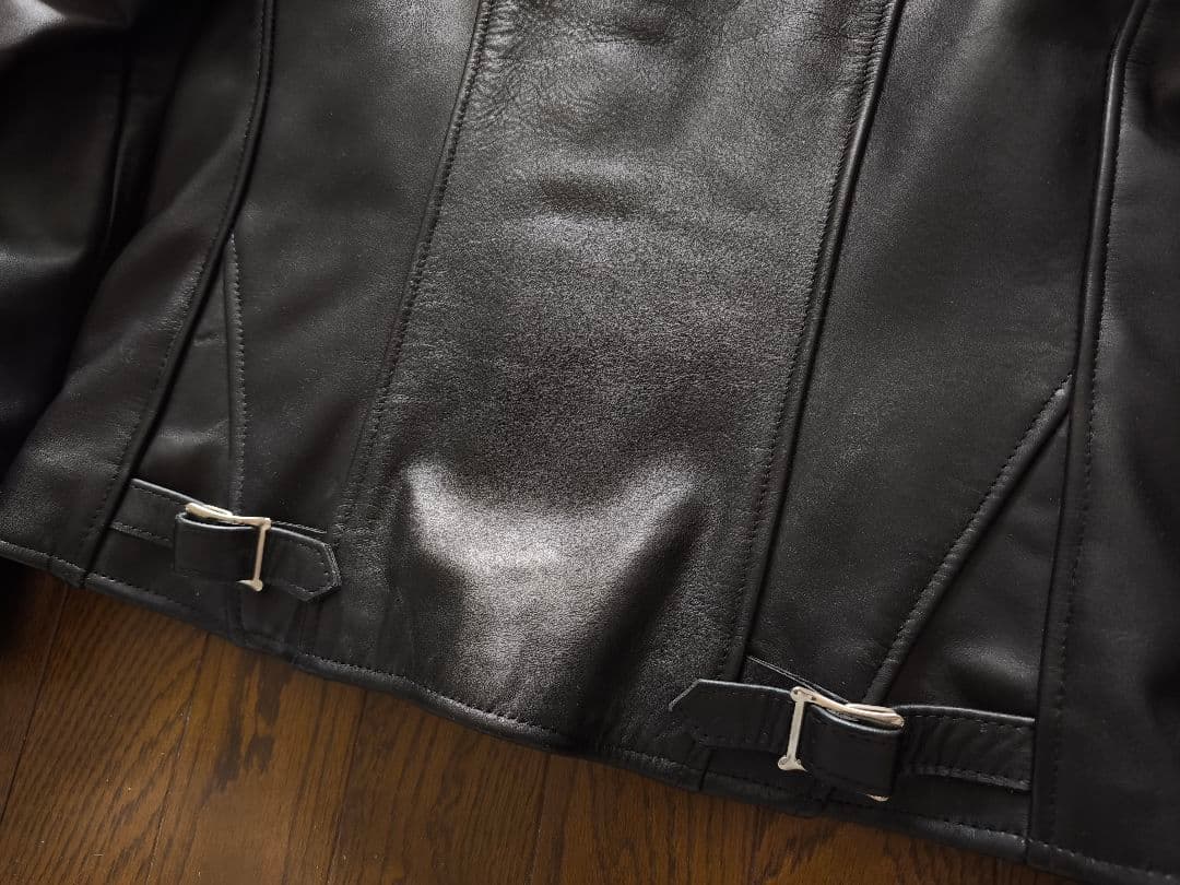 JAMES GROSE クラブマン　カウレザーライダース　サイズ36