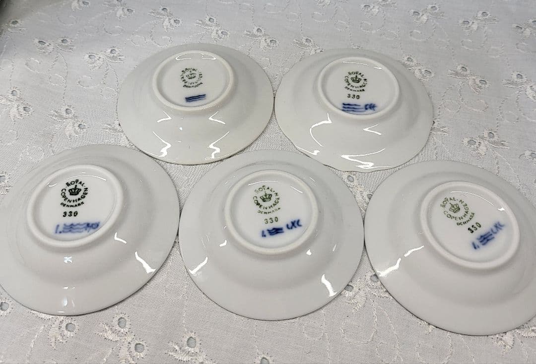 美品✨ロイヤルコペンハーゲン ブルーフルーテッド 豆皿 バタープレート 5枚