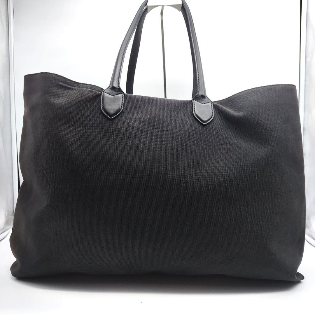 バーバリー トートバッグ キャンバス 大容量 ブラック 肩掛け A4収納