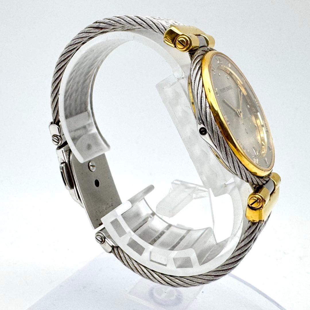 美品 フィリップシャリオール ケルティック クォーツ ワイヤーブレス シルバー