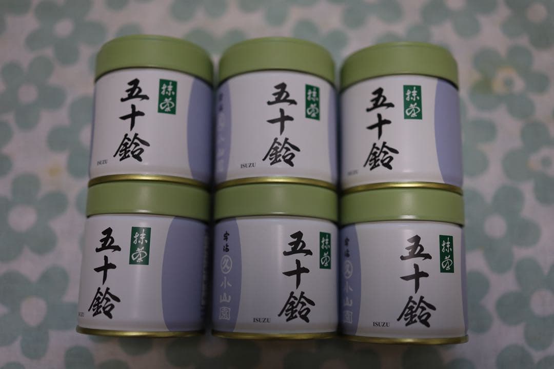 五十鈴40g缶×6缶宇治抹茶丸久小山園