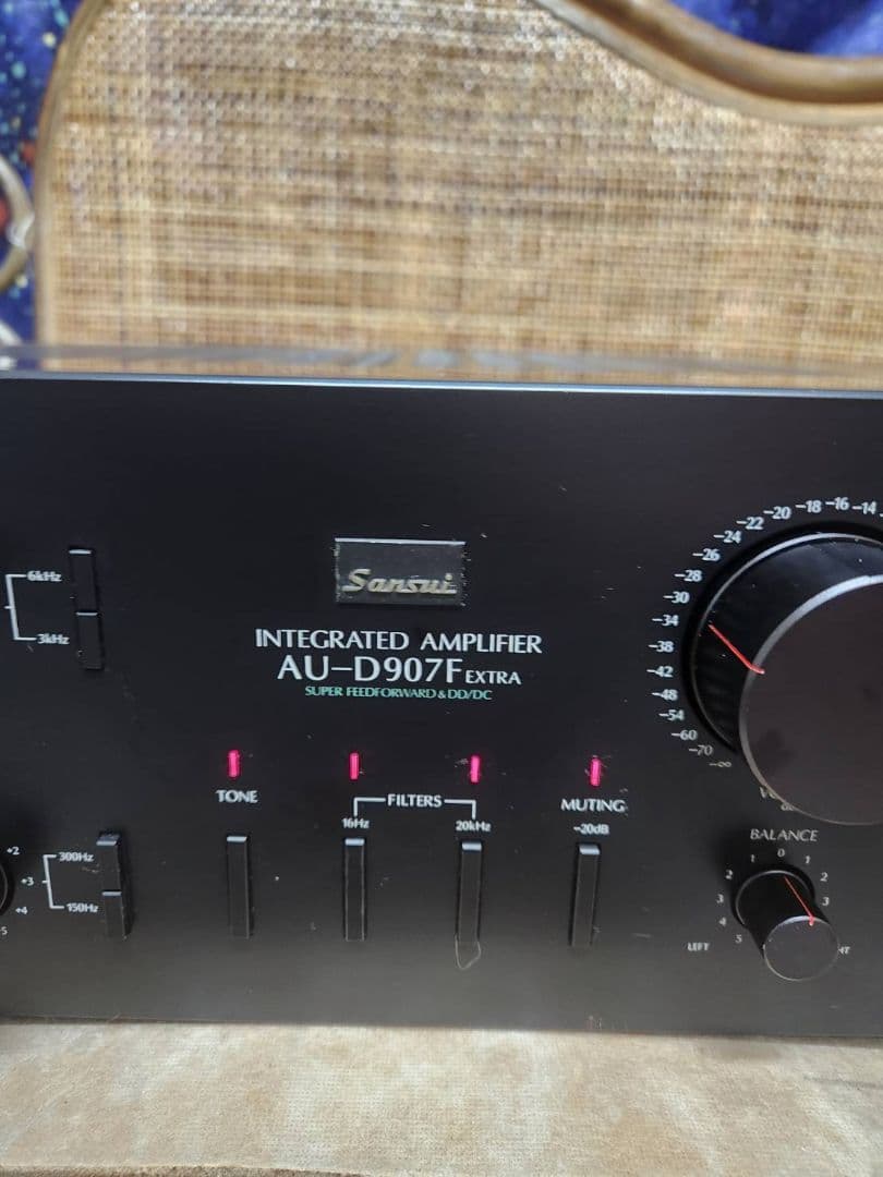 山水最高峰！レストア完動美品！プリメインアンプAU-D907F EXTRA
