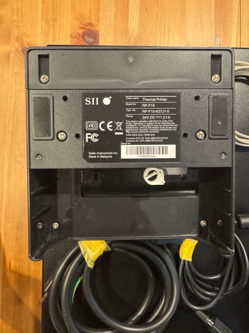 エアレジ、プリンター型番：RP-F10