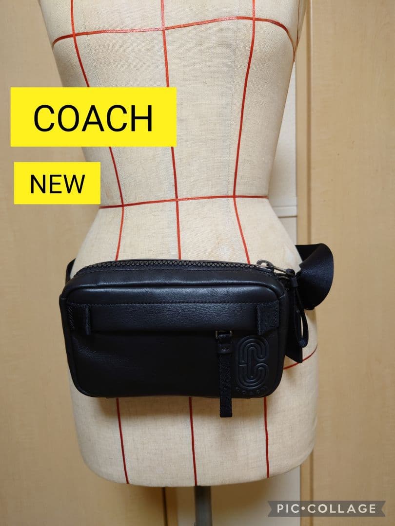 [超美品]COACHコーチウエストポーチ