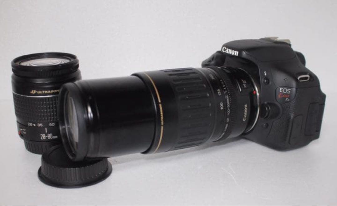 おすすめ☆ 初級者☆canon kiss X5 標準＆望遠 ダブルレンズセット