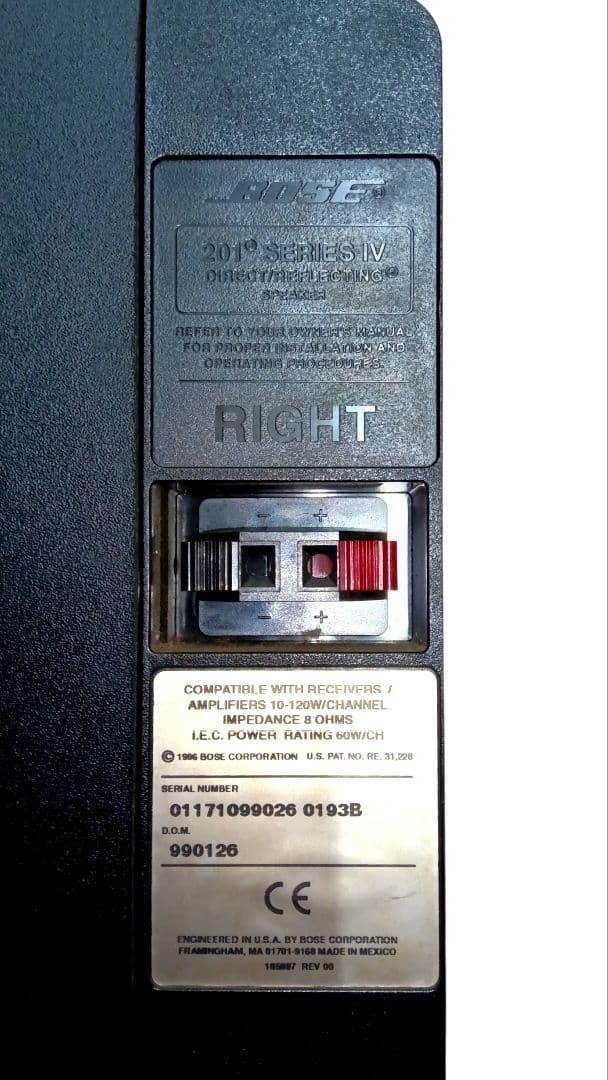 送料無料 BOSE 201 Series Ⅳ ペアRIGHT LEFTスピーカー