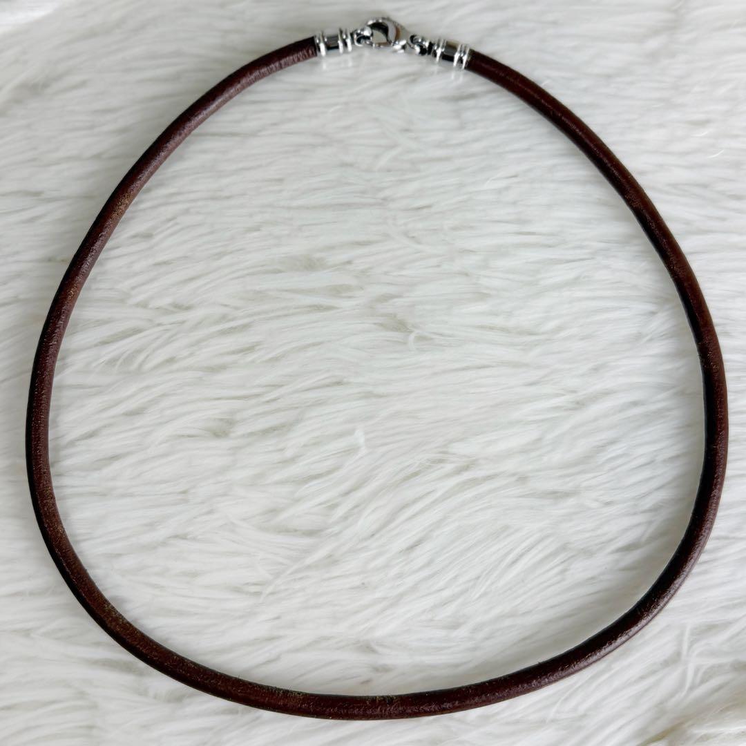 希少♡メンズサイズ♡レザーケース♡保存箱付♡ブルガリ チョーカー ネックレス