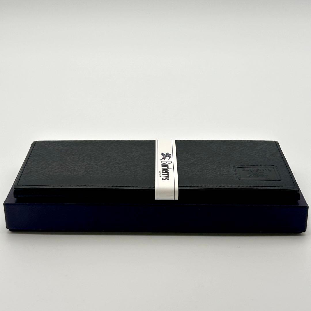 【新品未使用】Burberrys バーバリー 長財布 お札入れ レザー ブラック