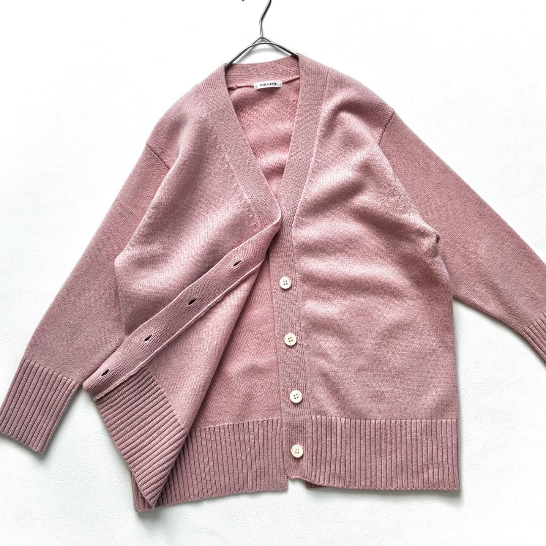 ノーリーズ NOLLEY’S カシミヤ ブレンド Vネック カーディガン