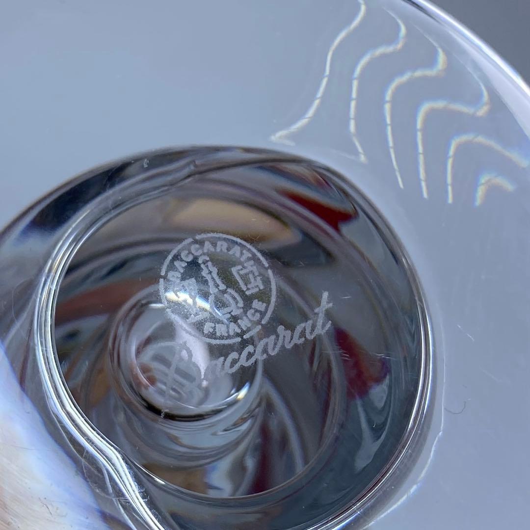 バカラ　スパイラルフラワーベース　共箱　高さ21㎝　東Y7-0204☆1Fトヒト