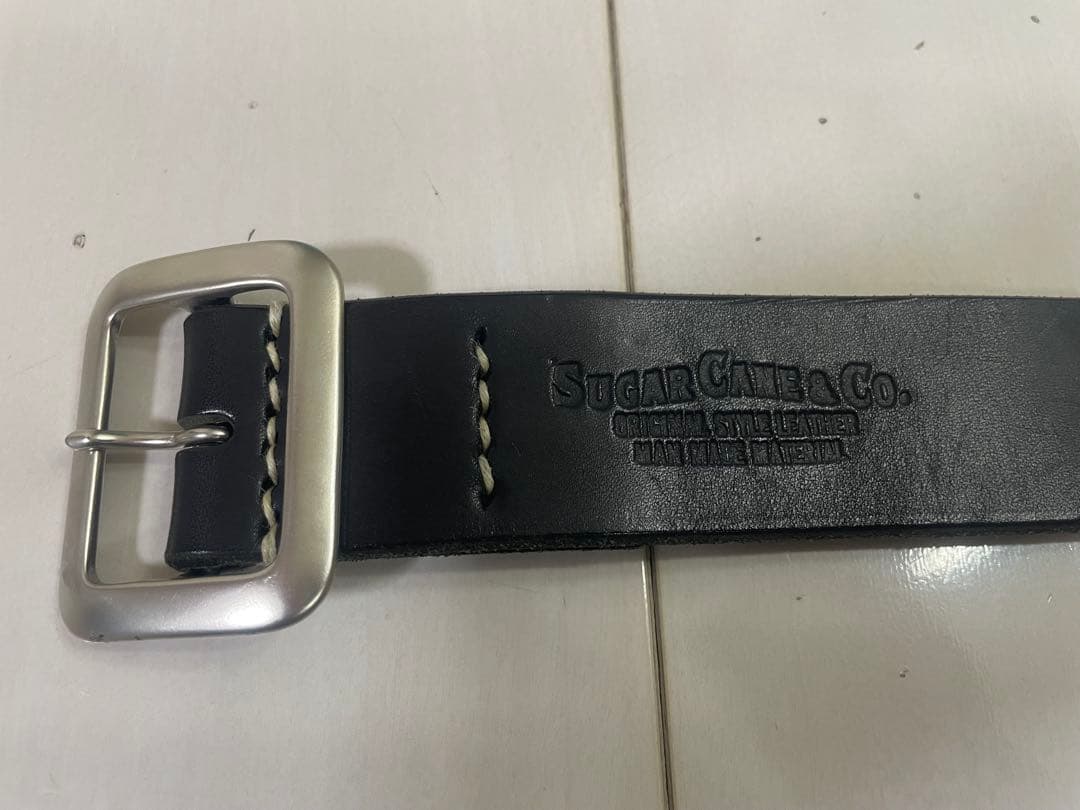 Sugar Cane シュガーケーン レザー ベルト サイズ34 黒