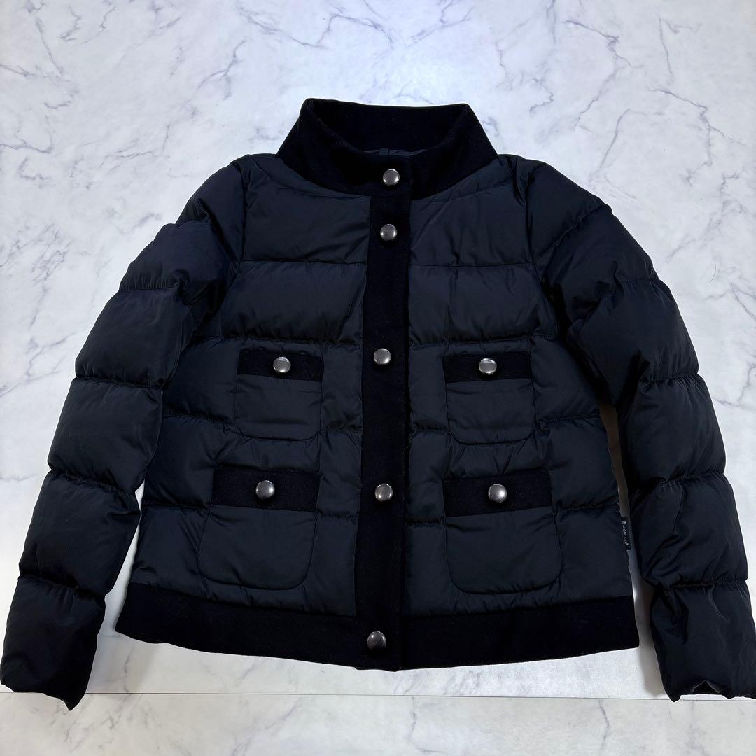 美品 MONCLER モンクレール MAIMI ダウンジャケット ウール切替 0