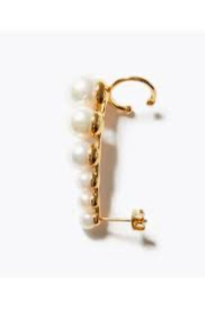 アルティーダウード　アコヤパール グラデーション ライン イヤーカフピアス