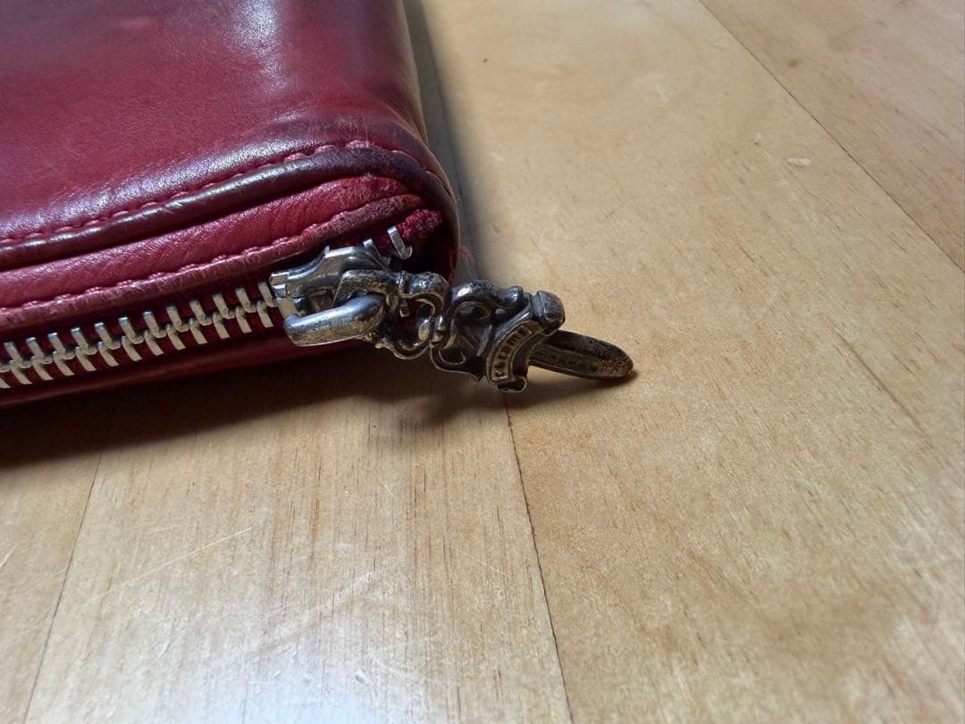 sakuya0408 クロムハーツ　ウォレット　長財布　レッドレザー