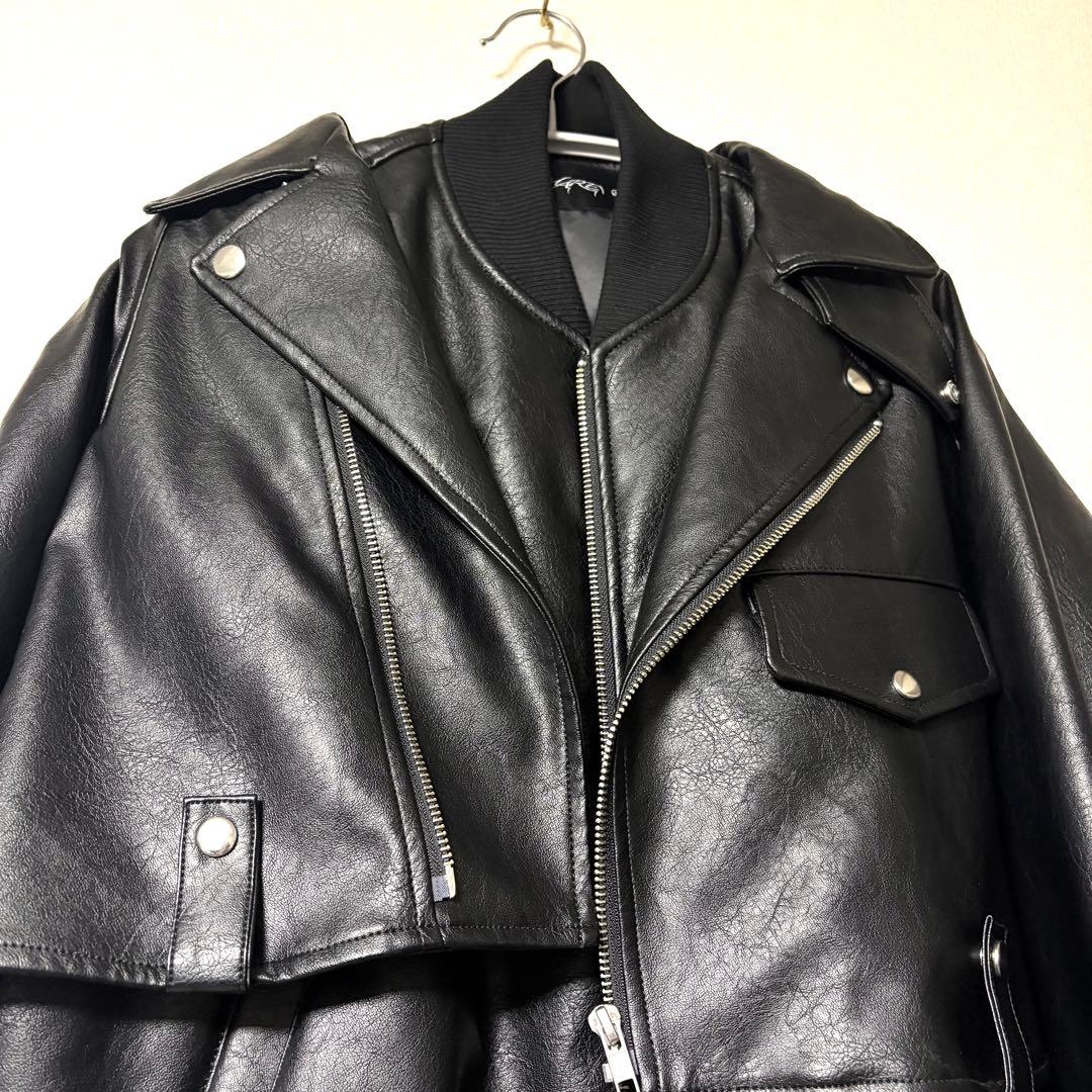 【HARE】レザードッキングブルゾン【UNDERGROUND MODE】