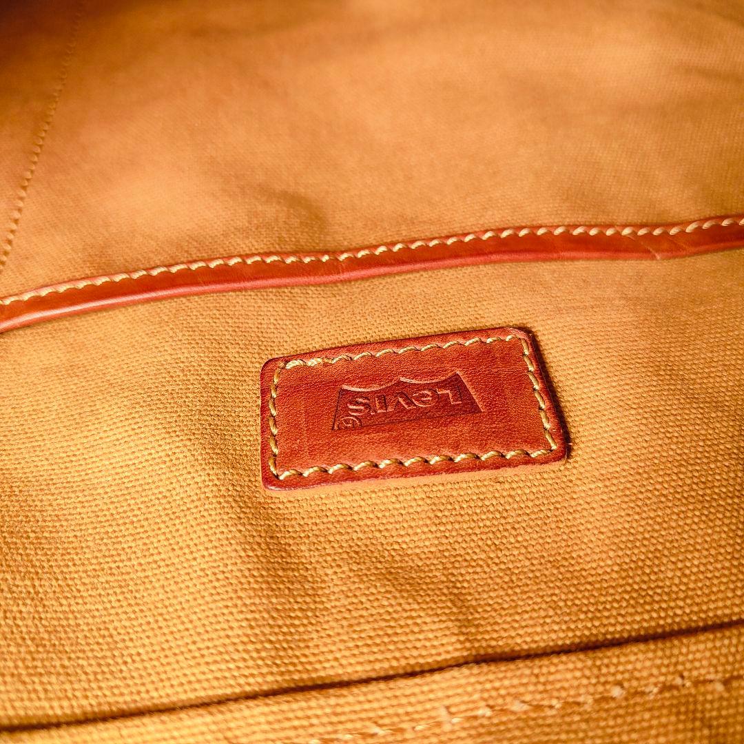 【極美品】Levi’s　キャンバス×本革トートバッグ｜2Horseプレート搭載