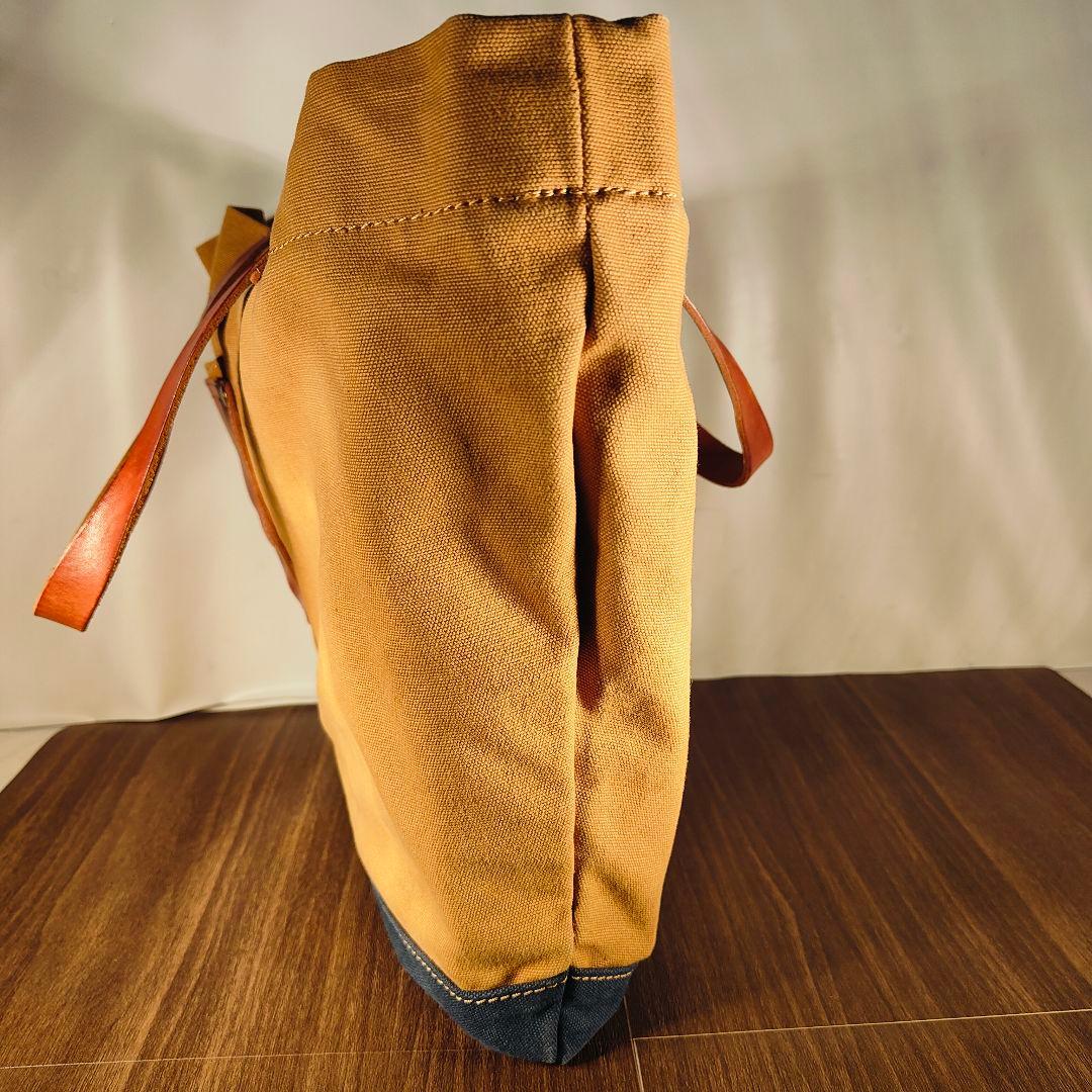 【極美品】Levi’s　キャンバス×本革トートバッグ｜2Horseプレート搭載