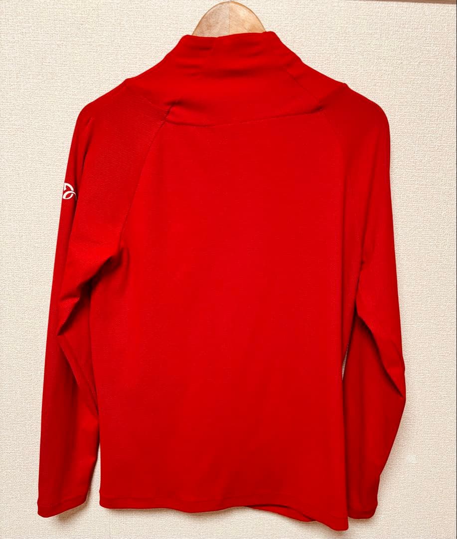 Lacoste 赤 ジップアップジャケット　ジョコビッチモデル