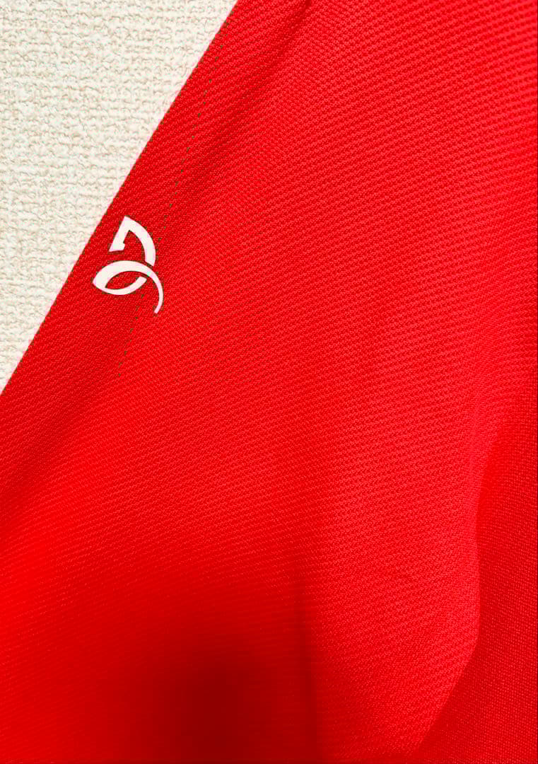 Lacoste 赤 ジップアップジャケット　ジョコビッチモデル