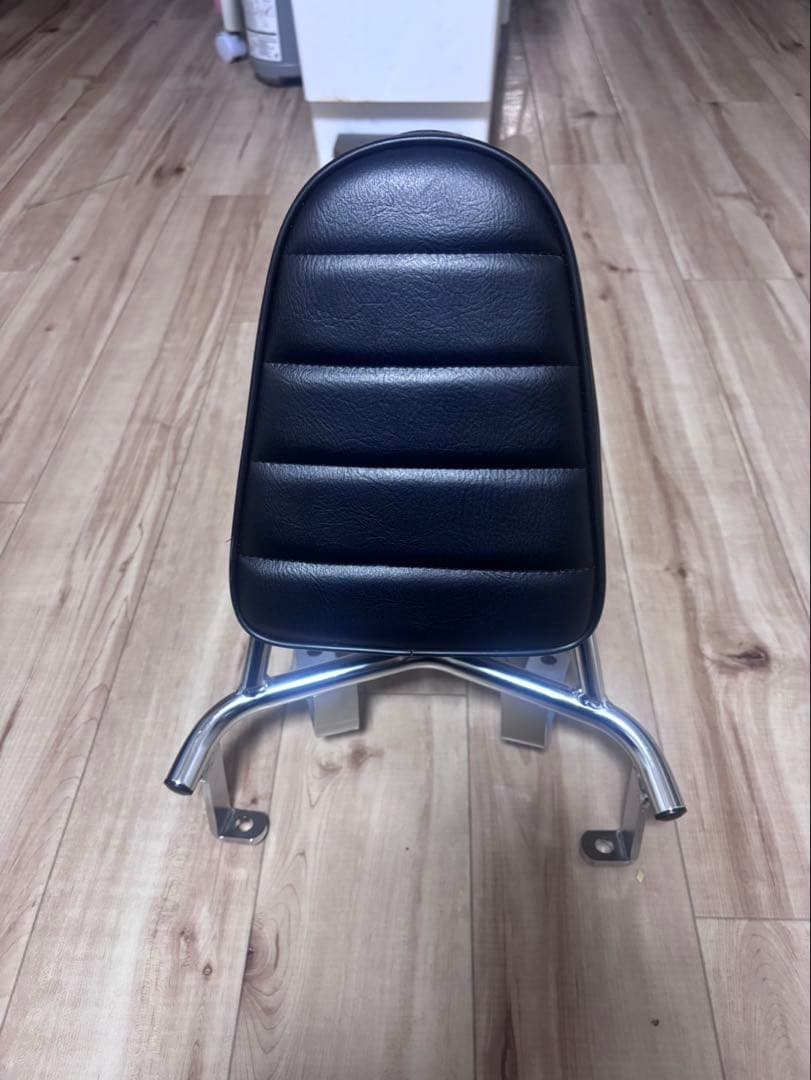 シグナス1〜3型　キジマ（Kjima）バイク バックレスト メッキ 背パット付属