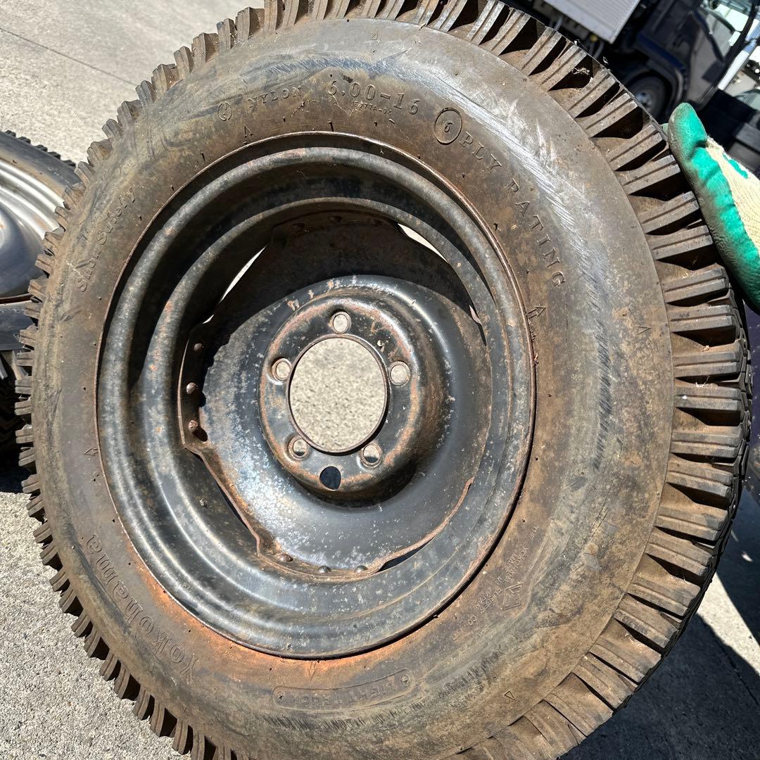 6.00R16 6PR ジムニーホイール付き　スパイクタイヤ4本