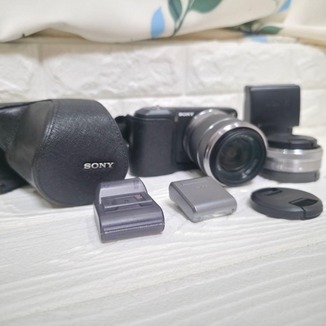 【468】【極美品】SONY α nex-3 ブラック　ダブルレンズキット