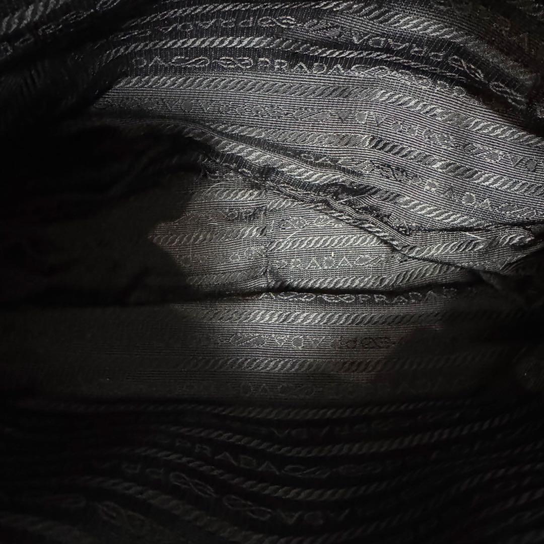 【正規品】プラダ PRADA ミニボストン ボルドー ナイロン×レザー 三角ロゴ