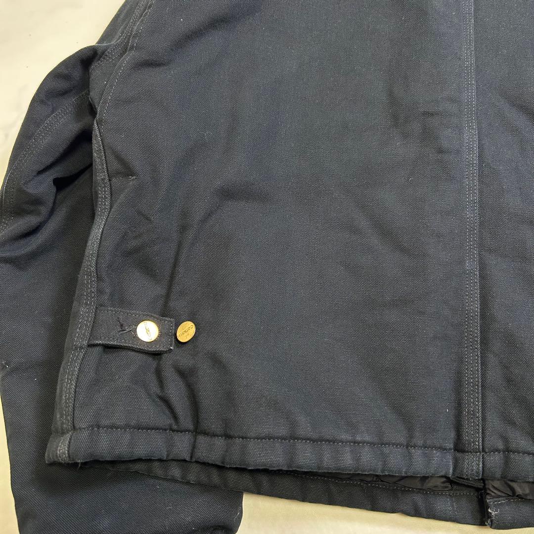 【美品】カーハート トラディショナルジャケット ショート丈 黒 XL ダック地