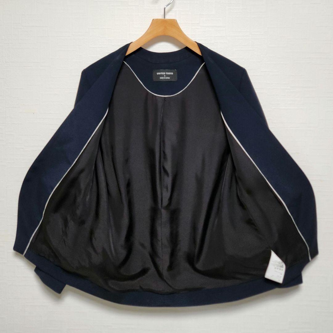 ユナイテッドトゥキョウ　レディース　ビジネス　パンツ　スーツ　セットアップ　濃紺