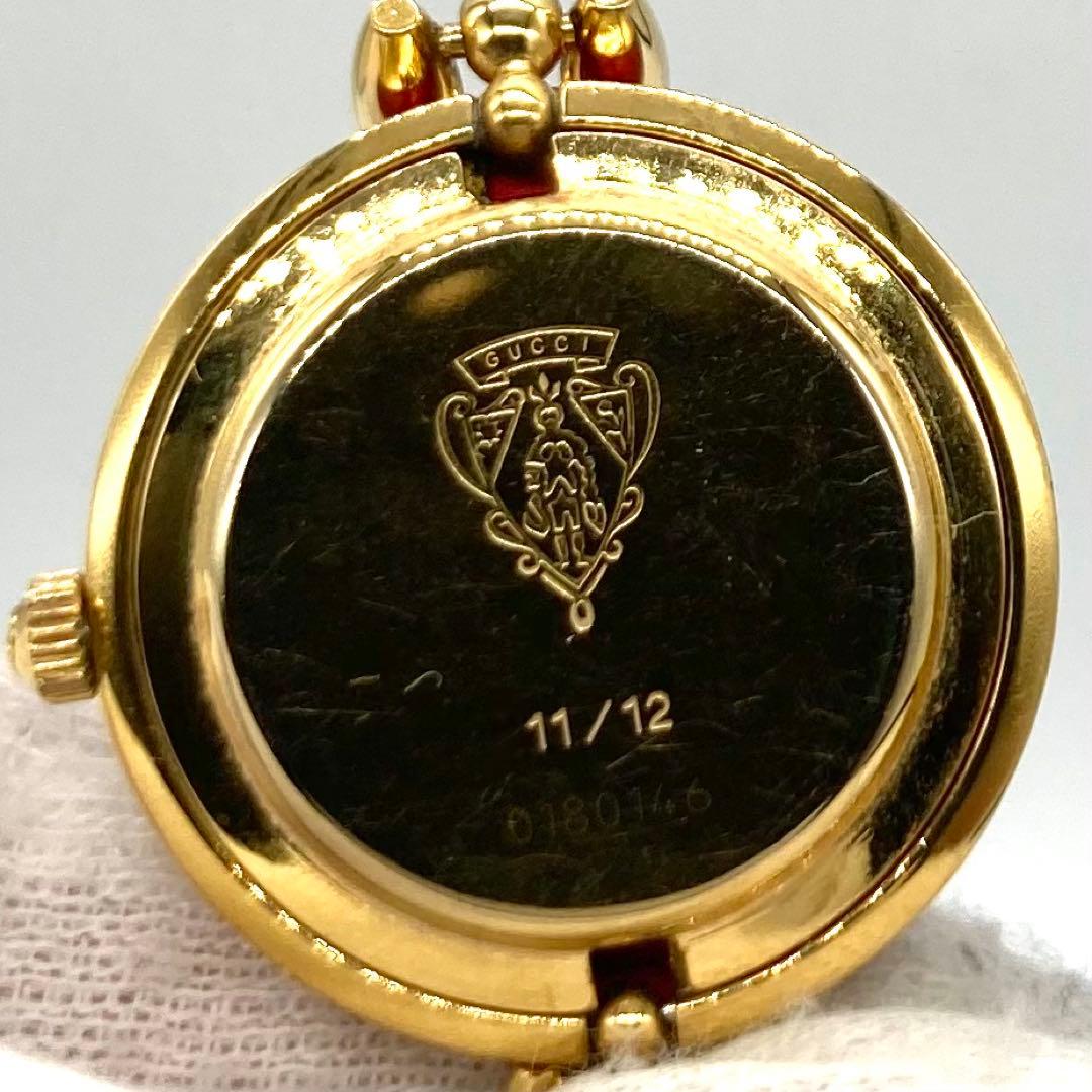 【稼動】 グッチ 腕時計 チェンジベゼル 6色 11/12 クォーツ ゴールド
