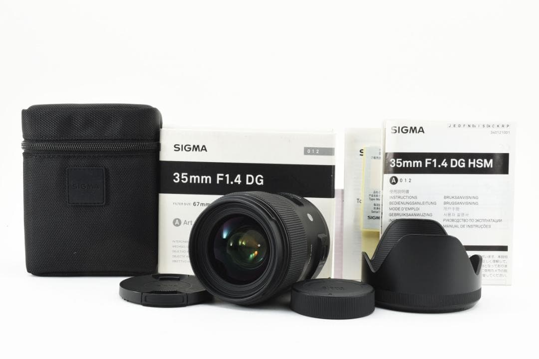 超美品　シグマ 35mm f1.4 DG HSM ニコン 箱 説明書付 C737