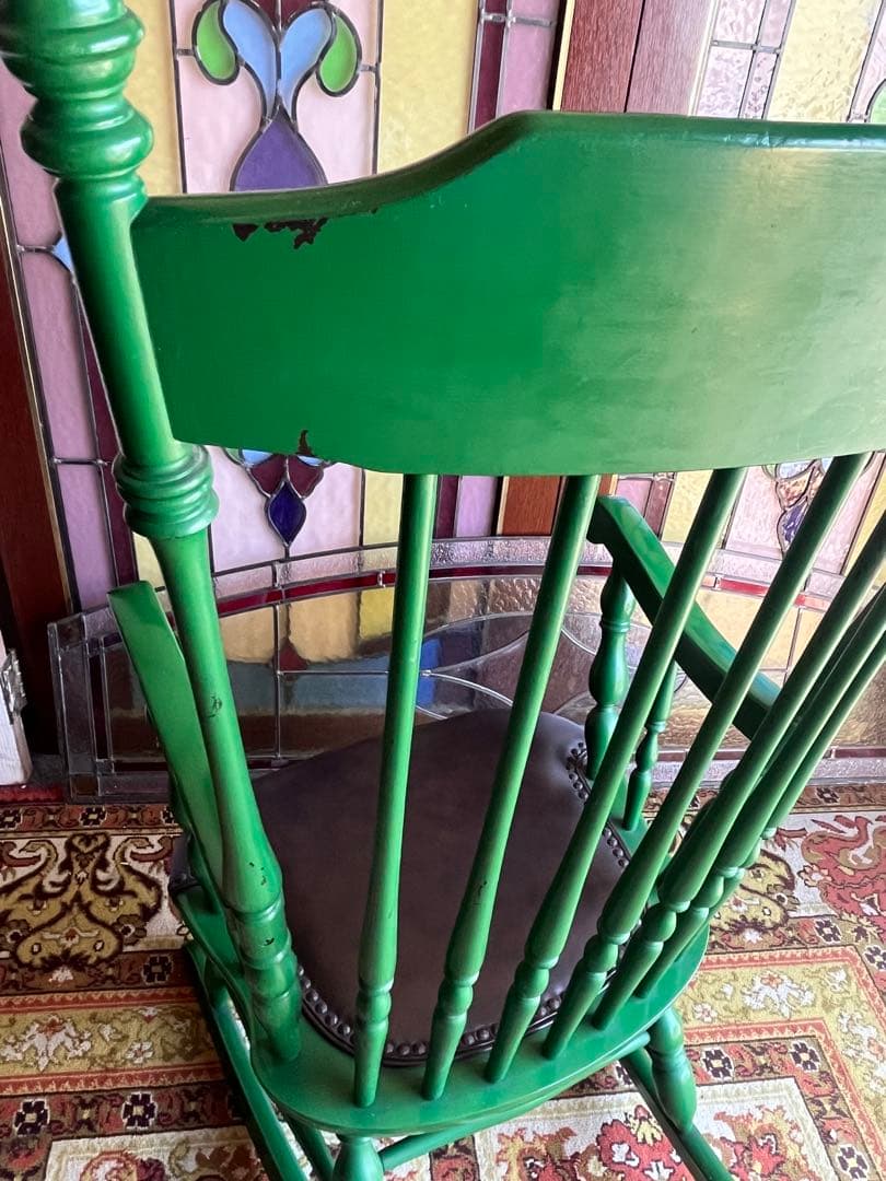 ロッキングチェア アンティーク インテリア キツツキ 昭和レトロ