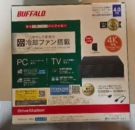 BUFFALO DriveStation 4TB 外付けHDD