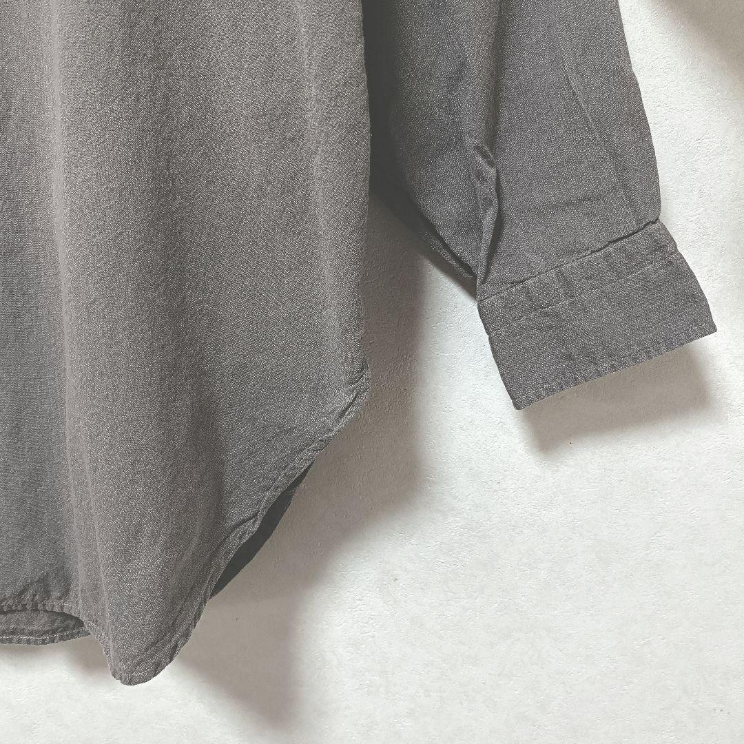 未使用級♪大きいサイズ COMOLI 24SS ヨリ杢 ワークシャツ 4
