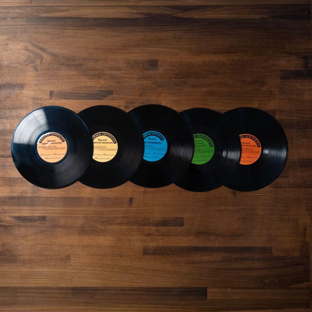 【wkn様】レコード結婚証明書セット