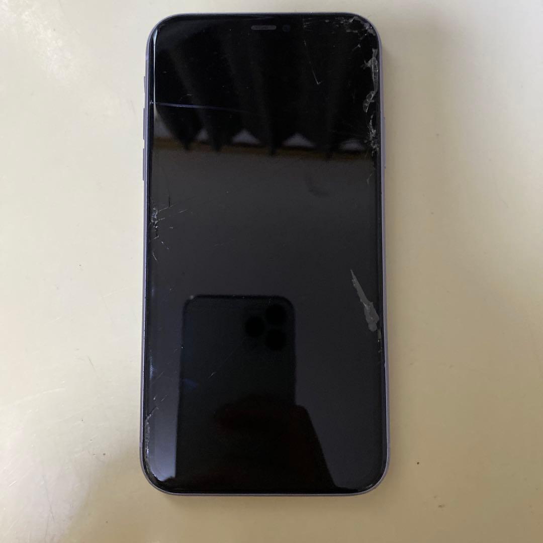 Apple iPhone 11 本体 パープル　ジャンク